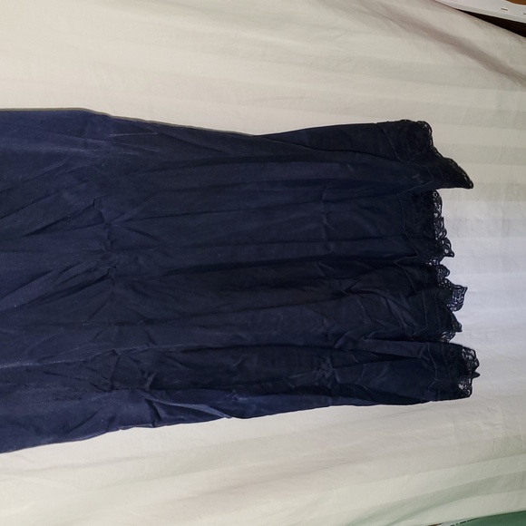 Vintage 40s 50s Seamprufe Floral Lace Nylon Nightgown Slip Dress - Picture 4 of 12